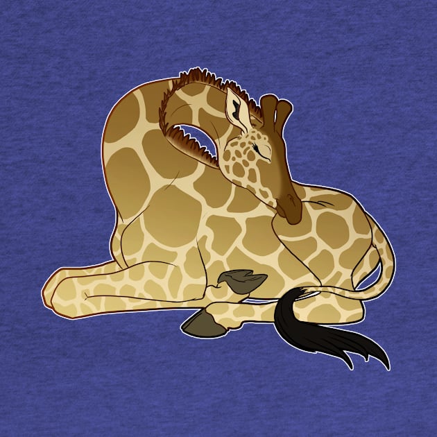 Naptime Giraffe by TehNessa